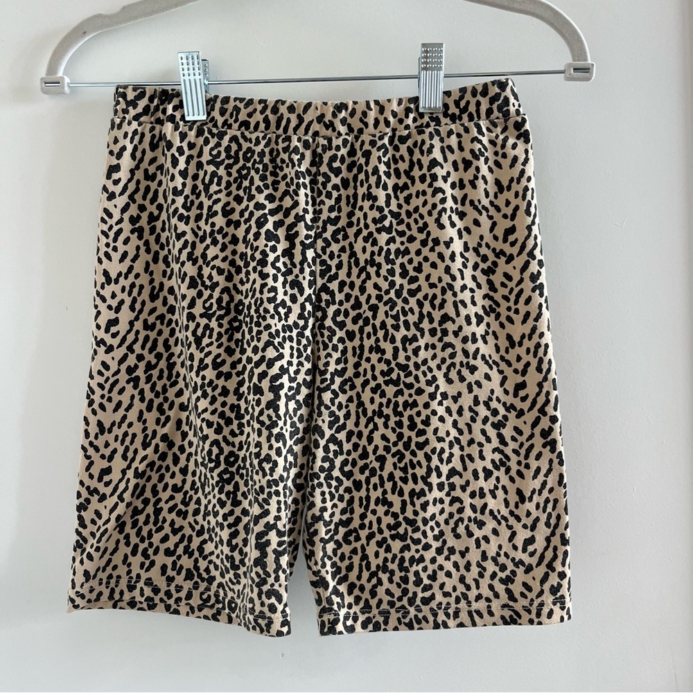 Cheetah Print Biker Shorts